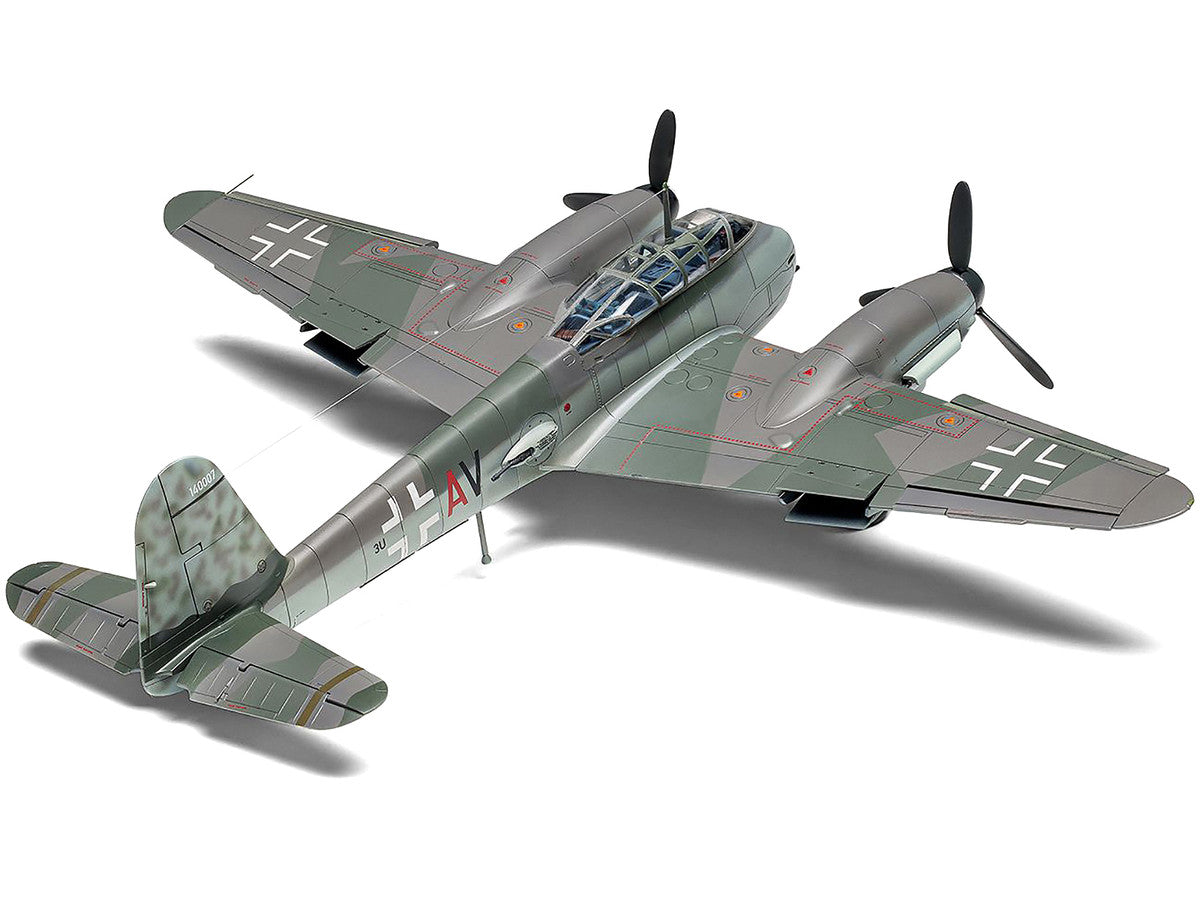 Level 2 Model Kit Messerschmitt Me410A-1/U2 & U4 Fighter-Bomber Aircraft with 2 Scheme Options 1/72 Plastic Model Kit by Airfix LuxuryLifeWay Online Store