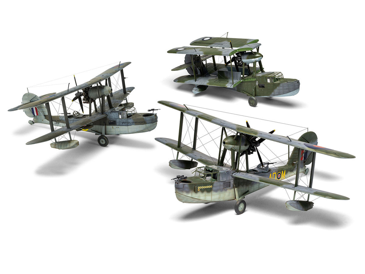 Level 3 Model Kit Supermarine Walrus Mk.I Aircraft with 3 Scheme Options 1/48 Plastic Model Kit by Airfix LuxuryLifeWay Online Store