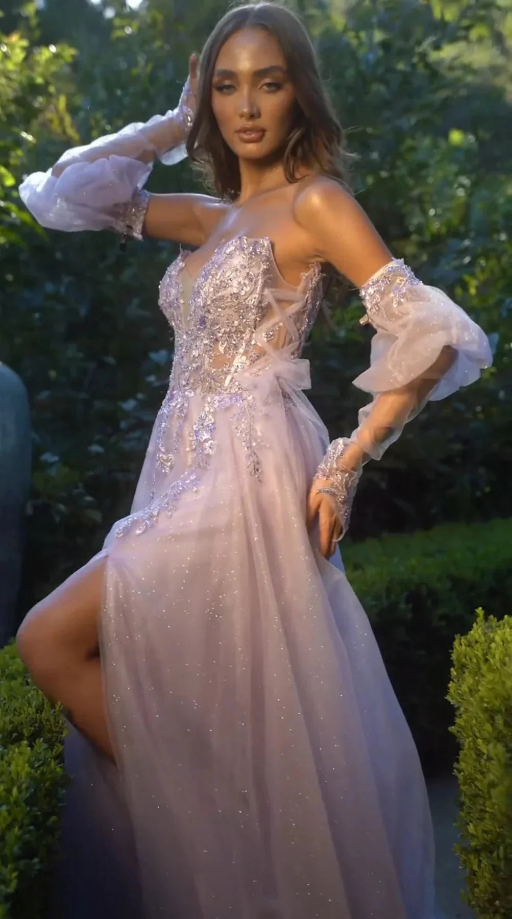 Strapless A-Line Layered Tulle Gown LuxuryLifeWay Online Store