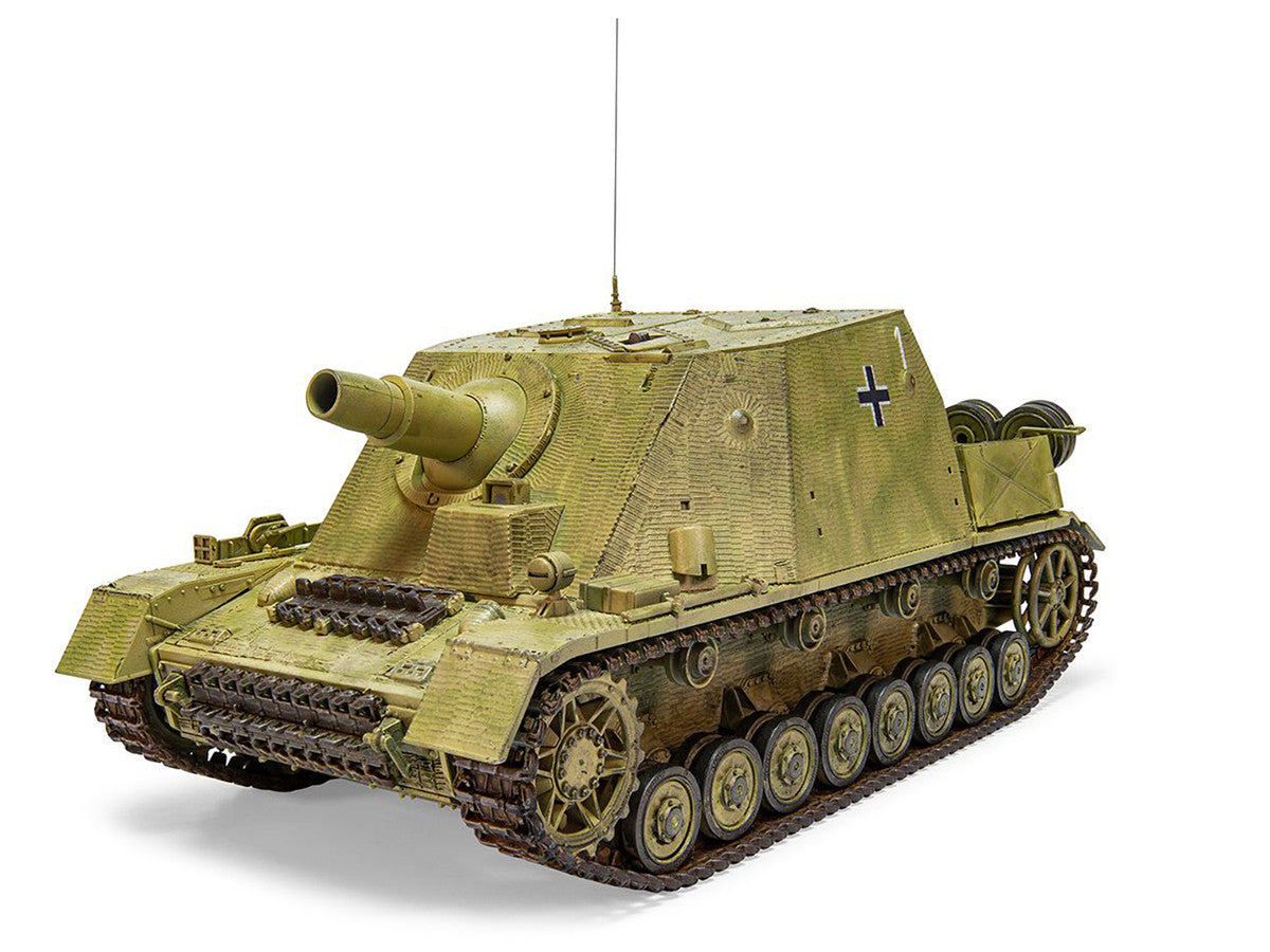 Level 3 Model Kit Sturmpanzer IV Brummbar "Mid Version" Tank with 2 Scheme Options 1/35 Plastic Model Kit by Airfix LuxuryLifeWay Online Store
