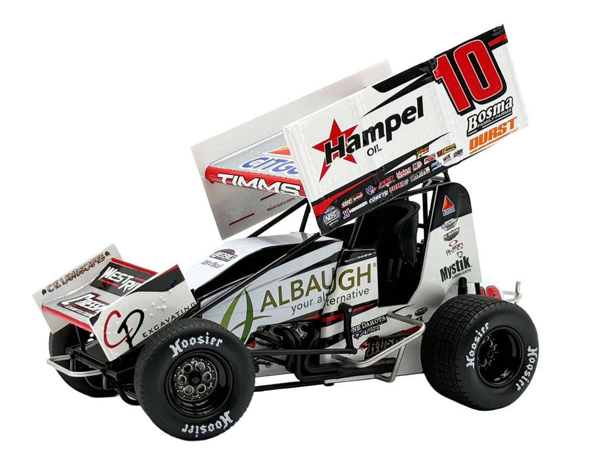 Winged Sprint Car #10 Ryan Timms "Liebig Motorsports - Hampel Oil" (2026) 1/18 Diecast Model Car by ACME LuxuryLifeWay Online Store