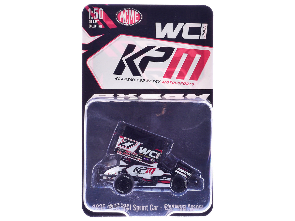 Winged Sprint Car #27 Emerson Axsom "WCI - KPM" White (2026) 1/50 Diecast Model Car by ACME LuxuryLifeWay Online Store
