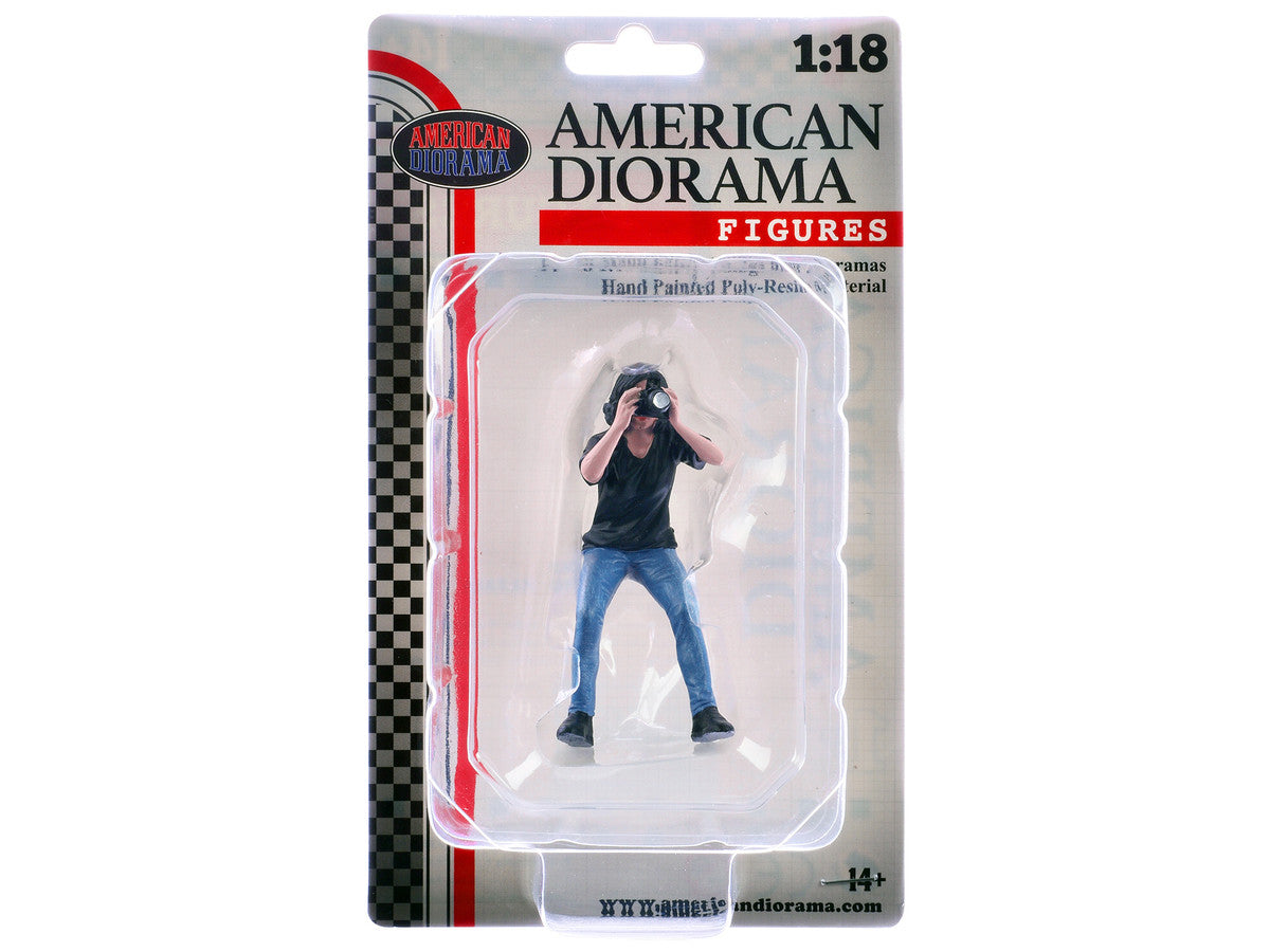 "Photographers" Figure #4 for 1/18 Scale Models by American Diorama LuxuryLifeWay Online Store