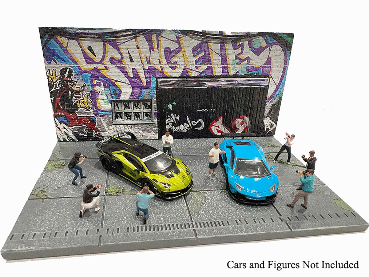 "American Diorama X INK BMBRS - LA Graffiti" Street Art Diorama for 1/64 Scale Models by American Diorama LuxuryLifeWay Online Store