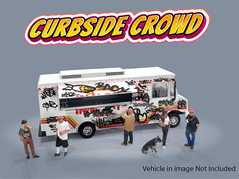 "Curbside Crowd" 6 piece Diecast Figure Set (6 Figures) Limited Edition for 1/64 Scale Models by American Diorama LuxuryLifeWay Online Store