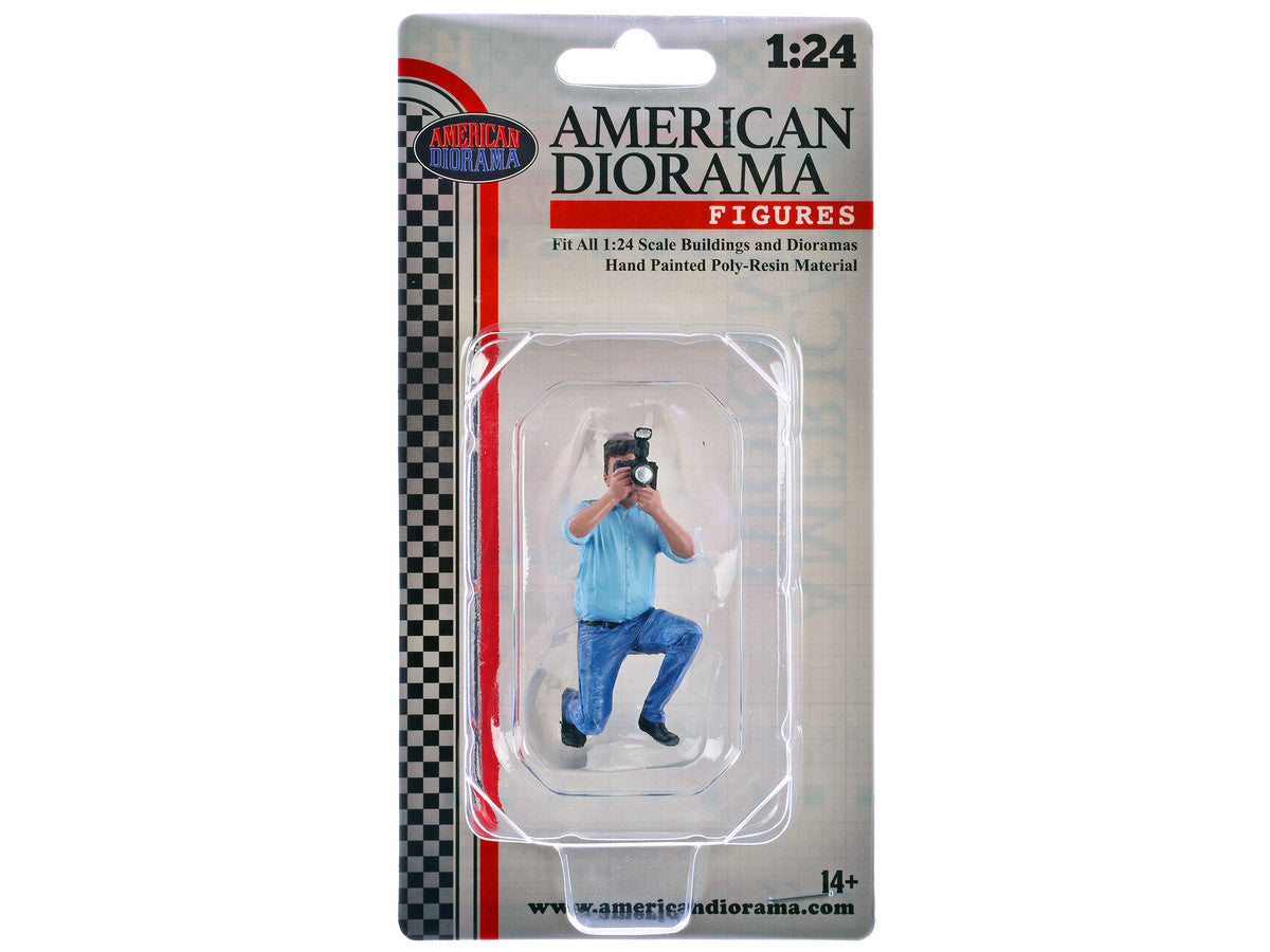 "Photographers" Figure #3 for 1/24 Scale Models by American Diorama LuxuryLifeWay Online Store