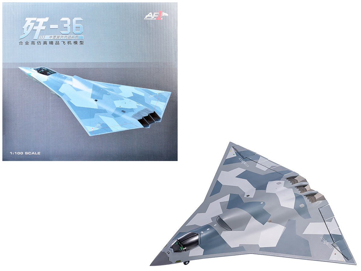 CAC J-36 Stealth Fighter Aircraft "Chinese Military" People’s Liberation Army Air Force 1/100 Diecast Model by Air Force 1 LuxuryLifeWay Online Store