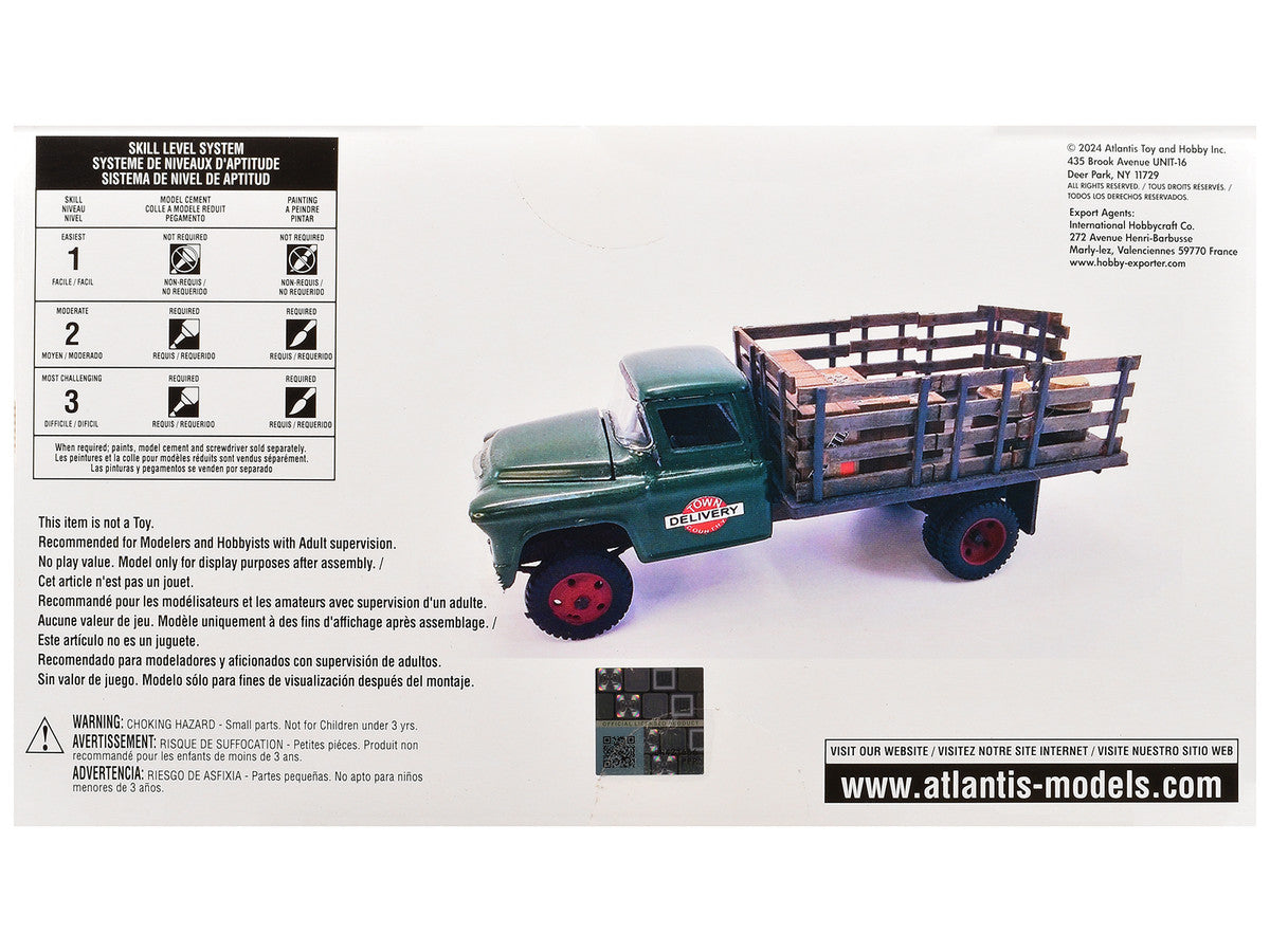 Skill 2 Model Kit 1955 Chevrolet 2-Ton Stake Truck 1/48 Scale Model by Atlantis LuxuryLifeWay Online Store