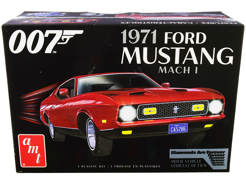 Skill 2 Model Kit 1971 Ford Mustang Mach 1 (James Bond 007) "Diamonds are Forever" (1971) Movie 1/25 Scale Model by AMT LuxuryLifeWay Online Store