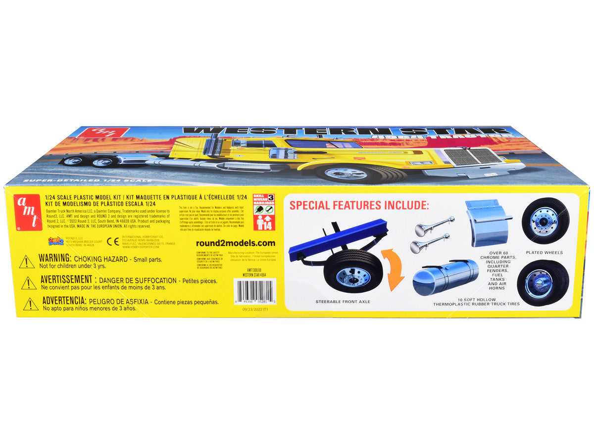 Skill 3 Model Kit Western Star 4964 Truck Tractor 1/24 Scale Model by AMT LuxuryLifeWay Online Store