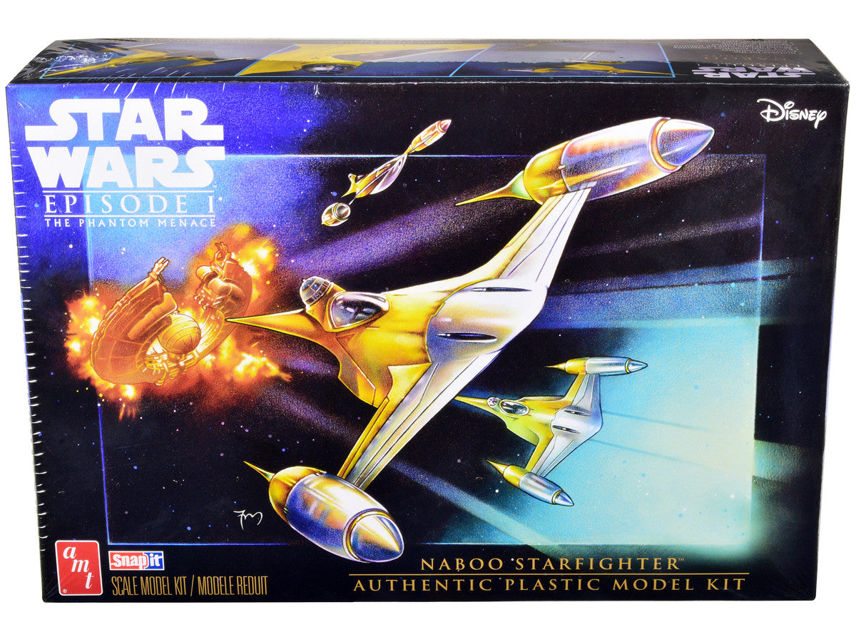 Skill 2 Model Kit Naboo Starfighter Spaceship "Star Wars: Episode I - The Phantom Menace" (1999) Movie 1/48 Scale Model by AMT LuxuryLifeWay Online Store