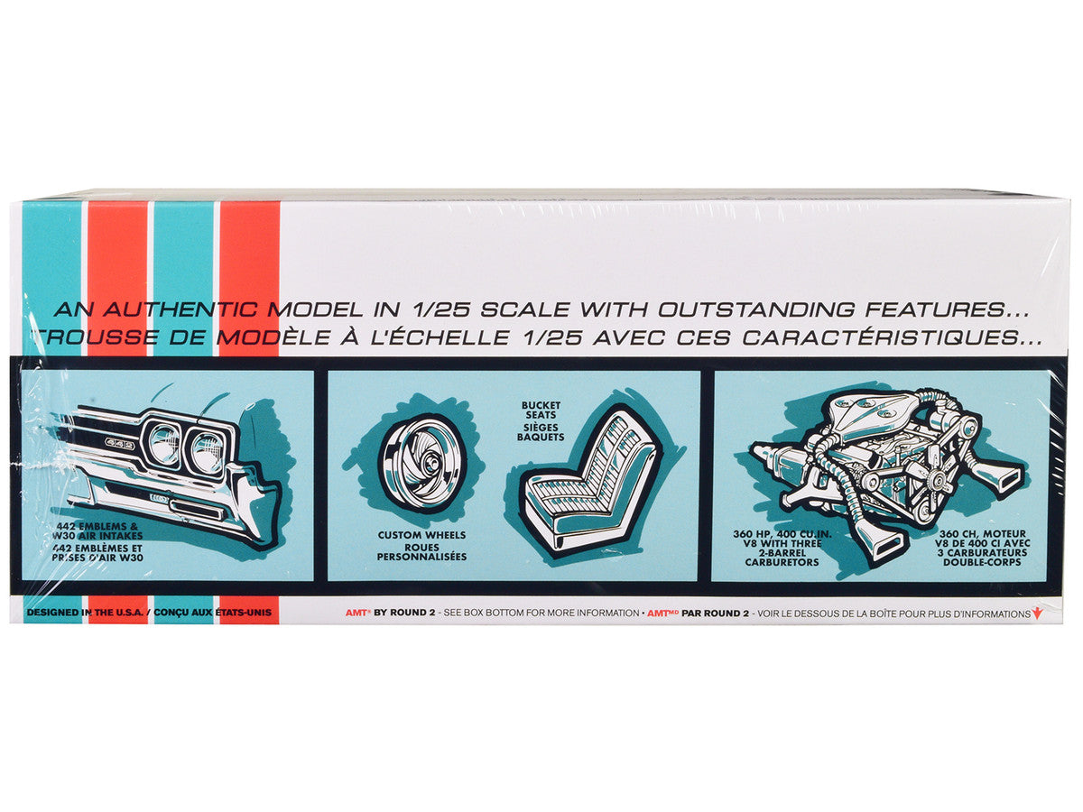 Skill 2 Model Kit 1966 Oldsmobile 442 W-30 Hardtop 1/25 Scale Model by AMT LuxuryLifeWay Online Store