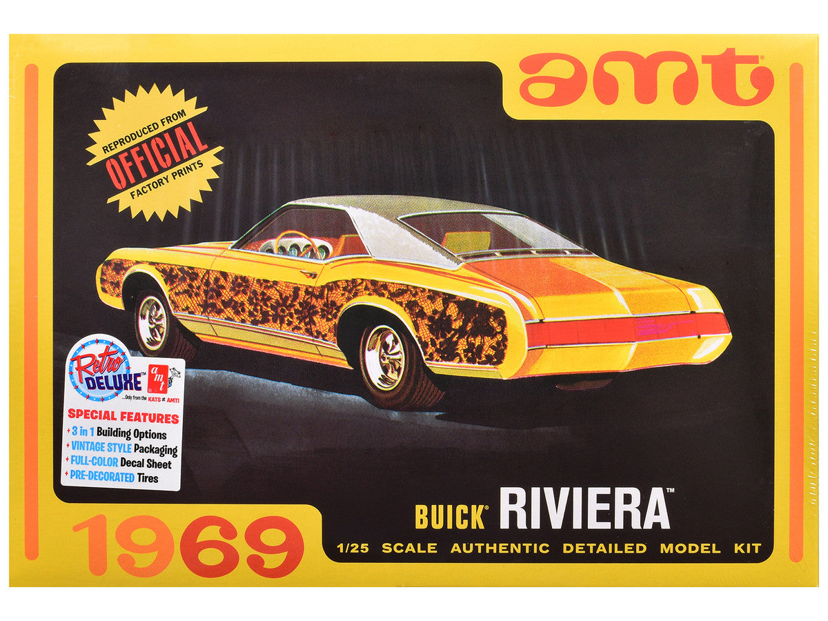 Skill 2 Model Kit 1969 Buick Riviera 1/25 Scale Model by AMT LuxuryLifeWay Online Store