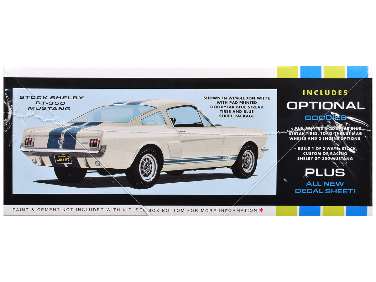 Skill 2 Model Kit 1966 Shelby Mustang GT-350 1/25 Scale Model by AMT LuxuryLifeWay Online Store