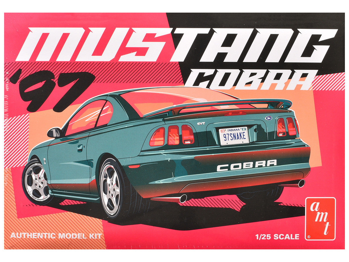 Skill 2 Model Kit 1997 Ford Mustang Cobra 1/25 Scale Model by AMT LuxuryLifeWay Online Store