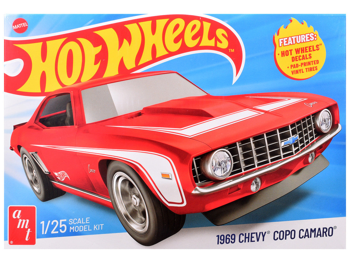 Skill 2 Model Kit 1969 Chevrolet COPO Camaro "Hot Wheels" 1/25 Scale Model by AMT LuxuryLifeWay Online Store