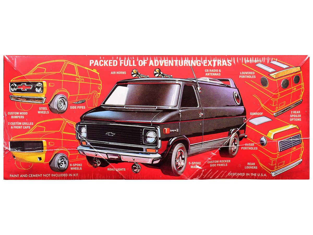 Skill 2 Model Kit 1977 Chevrolet Custom Van "Dungeons & Dragons" 1/25 Scale Model by AMT LuxuryLifeWay Online Store