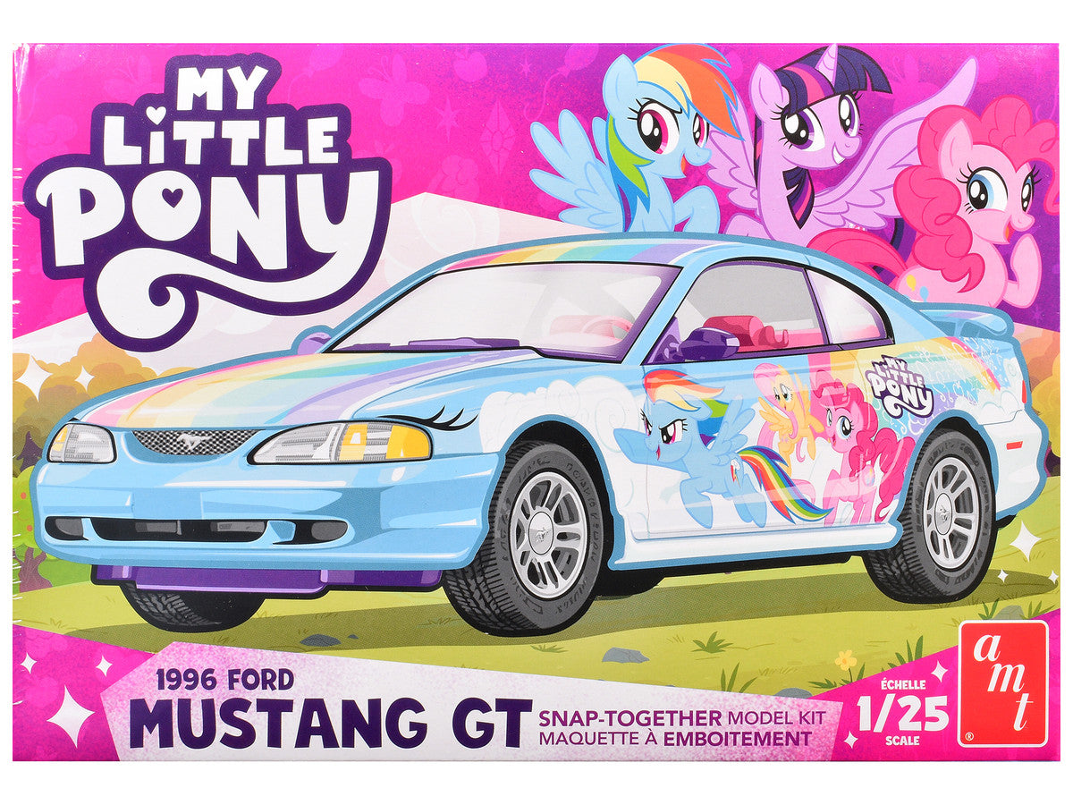Skill 2 Model Kit 1996 Ford Mustang GT "My Little Pony" 1/25 Scale Model by AMT LuxuryLifeWay Online Store