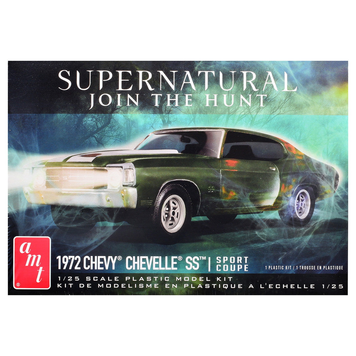 Skill 2 Model Kit 1972 Chevrolet Chevelle SS "Supernatural" (2005-2020) TV Series 1/25 Scale Model by AMT LuxuryLifeWay Online Store