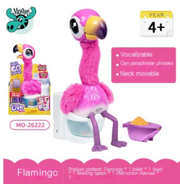 Gotta Go Flamingo Magic Feed Toy - Singing Electronic Pet