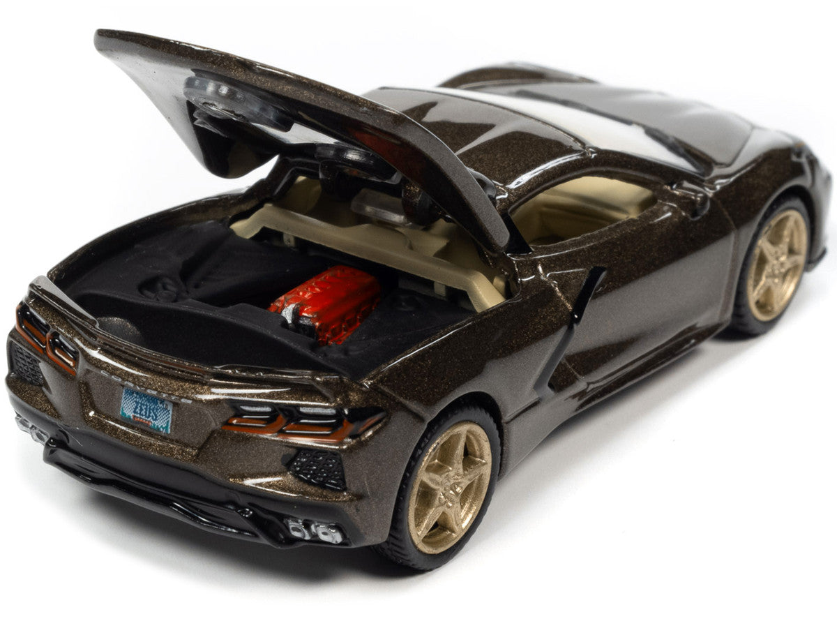 2020 Chevrolet Corvette Zeus Bronze Metallic "Sports Cars" Limited Edition 1/64 Diecast Model Car by Auto World LuxuryLifeWay Online Store