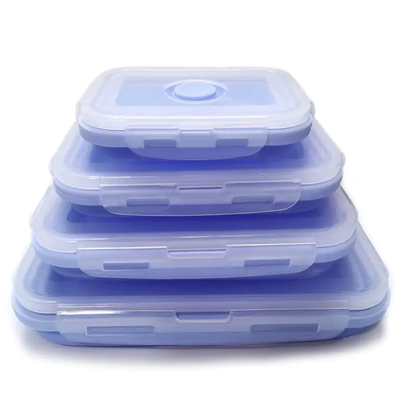 Silicone Rectangle Lunch Box Set