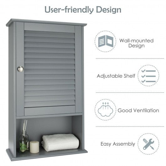 27.5 Inch H Wall Hanging Bathroom Storage Cabinet LuxuryLifeWay Online Store
