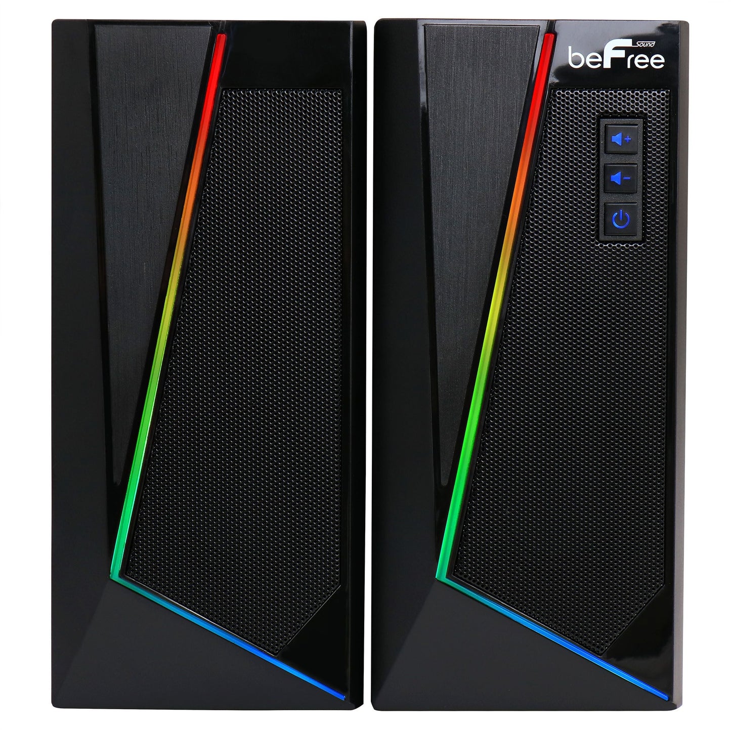 beFree Sound 2.0 Computer Gaming Speakers with LED RGB Lights LuxuryLifeWay Online Store
