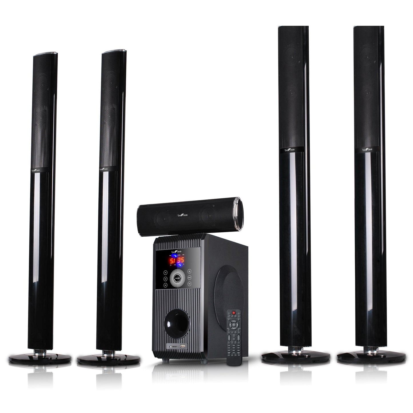 beFree Sound 5.1 Channel Bluetooth Surround Sound Speaker System LuxuryLifeWay Online Store