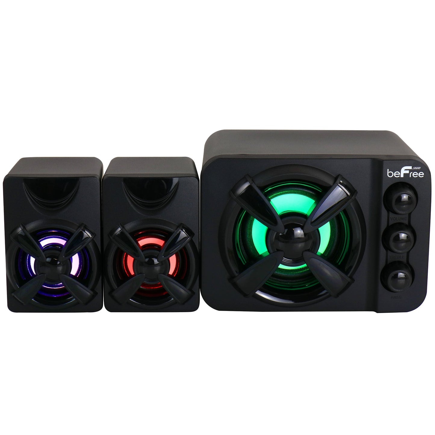 beFree Sound Color LED 2.1 Gaming Speaker System LuxuryLifeWay Online Store