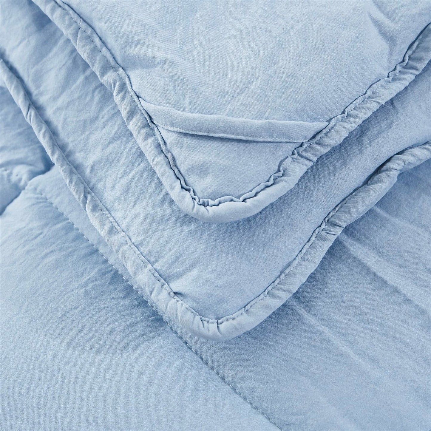 Queen Size Blue 3 Piece Microfiber Reversible Comforter Set LuxuryLifeWay Online Store
