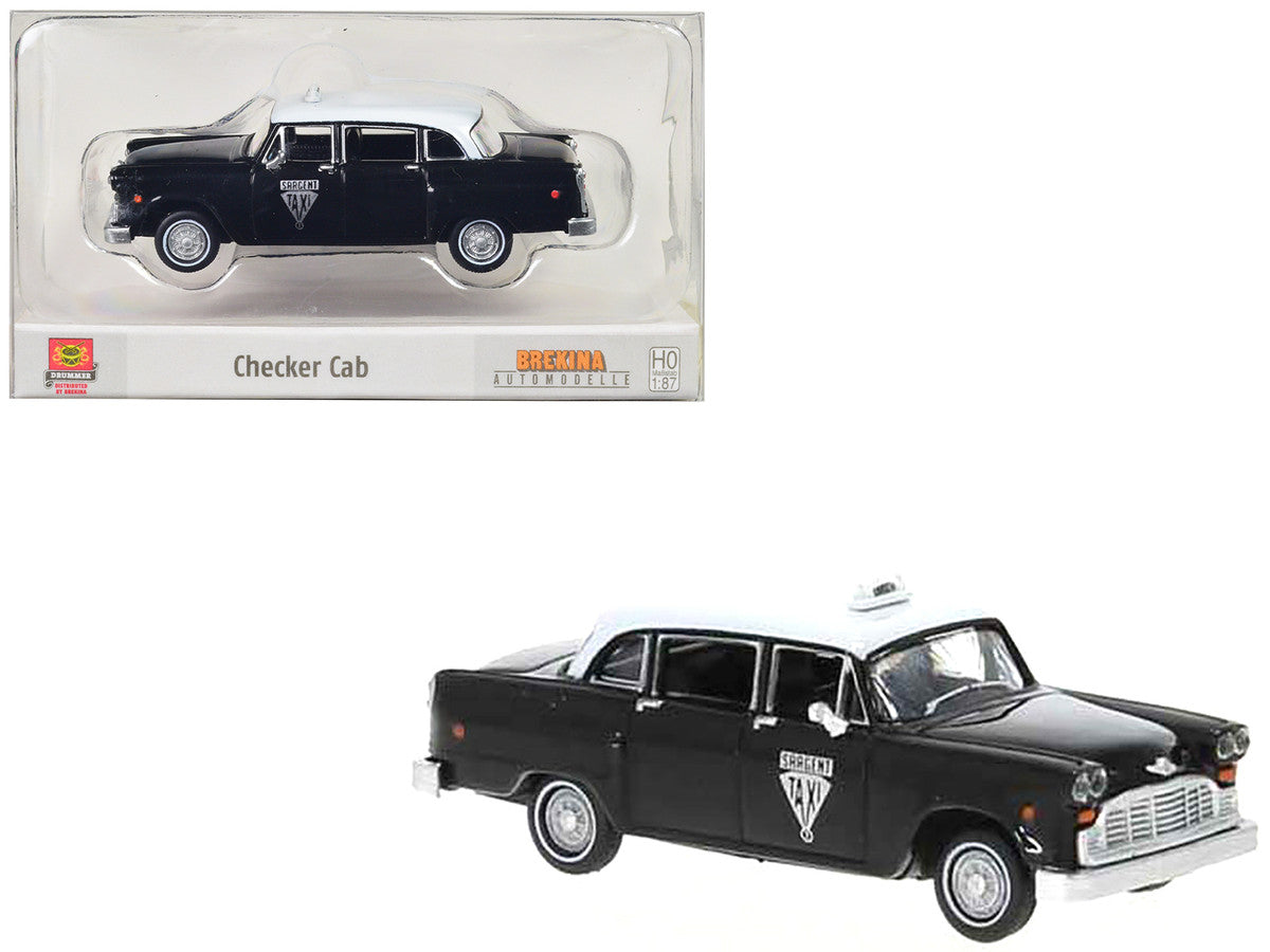 1974 Checker Cab Black and White "Winnipeg" 1/87 (HO) Scale Model Car by Brekina LuxuryLifeWay Online Store