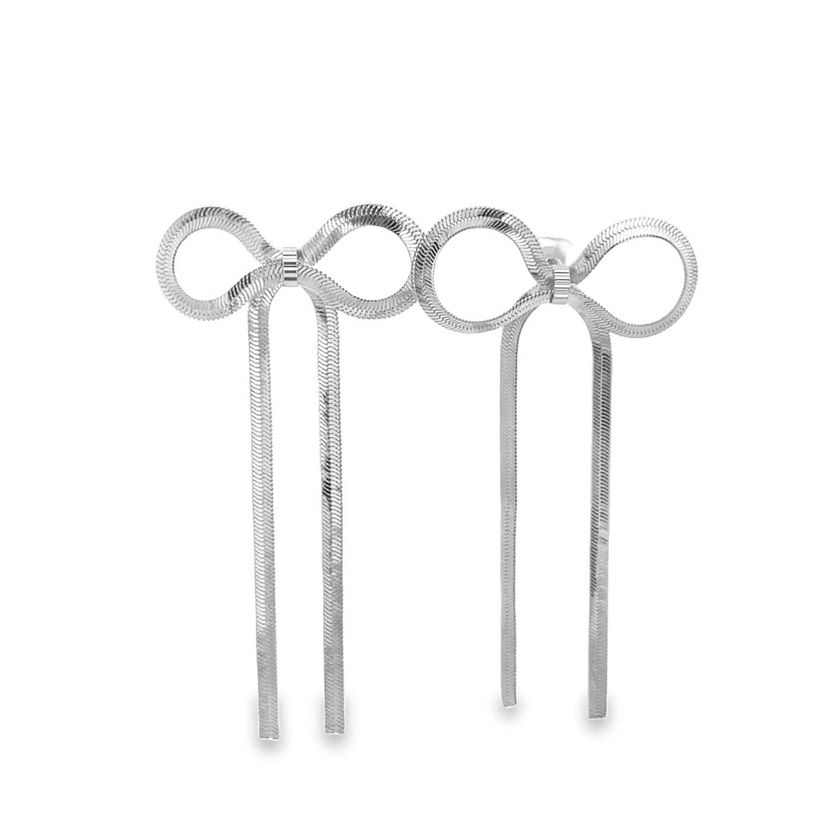 Herringbone Ribbon Drop Earrings (K239A) LuxuryLifeWay Online Store