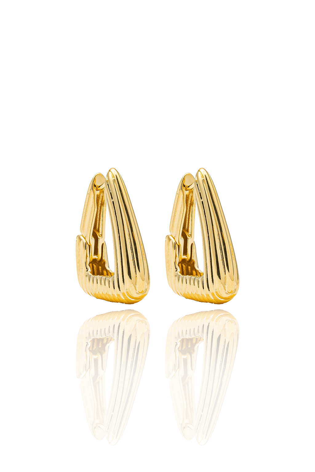 High End Exclusive Textured Triangle French Earrings LuxuryLifeWay Online Store