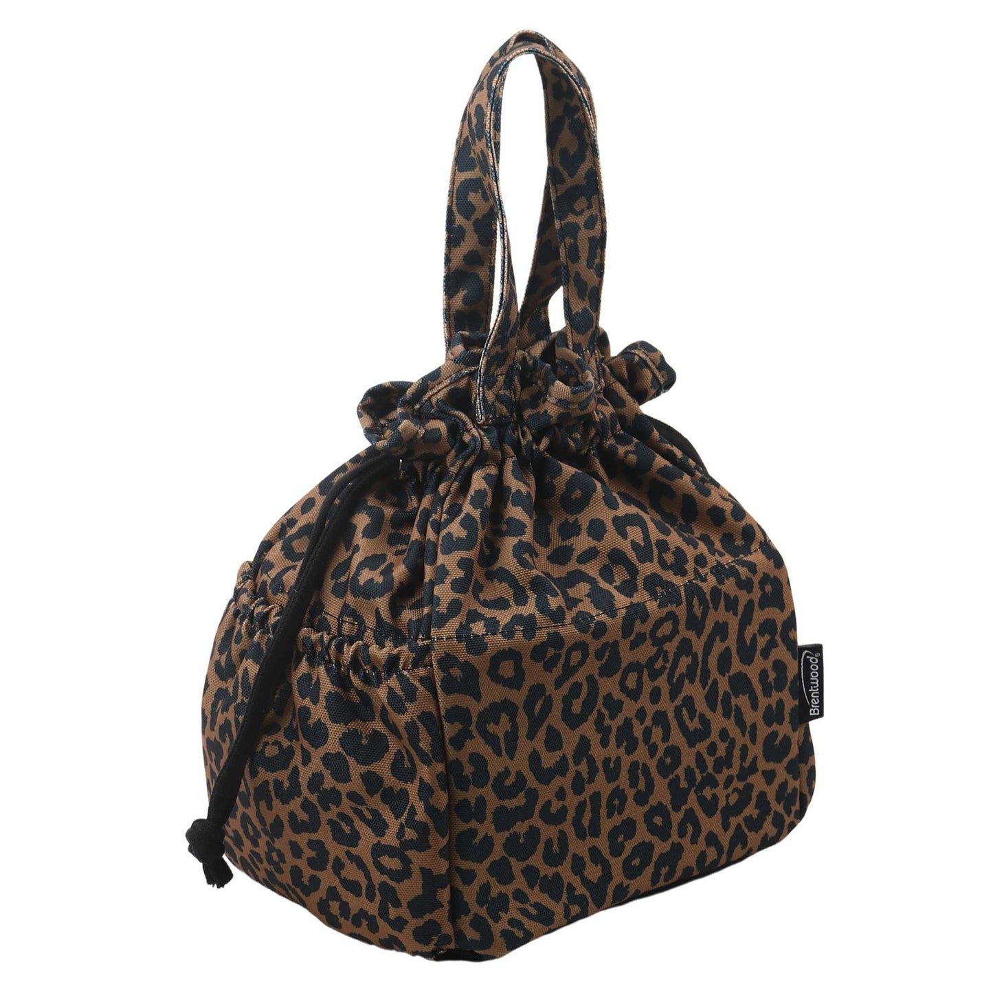 Brentwood Large 10L Insulated Canvas Lunch Tote Cooler Bag in Leopard Brown LuxuryLifeWay Online Store