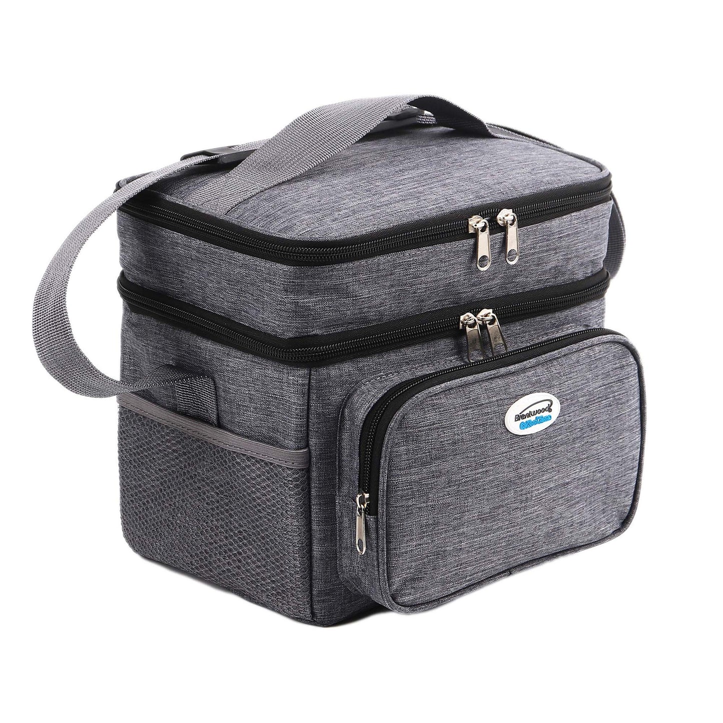 Brentwood Kool Zone 6 Can Insulated Cooler Bag in Grey with Hard Liner LuxuryLifeWay Online Store