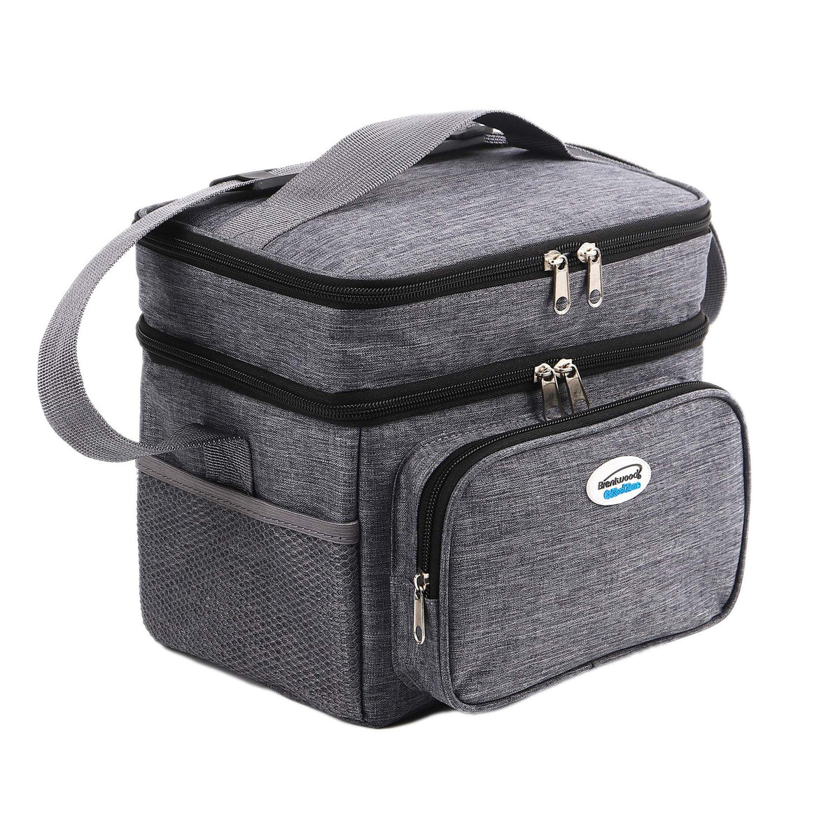 Brentwood Kool Zone 6 Can Insulated Cooler Bag in Grey with Hard Liner LuxuryLifeWay Online Store