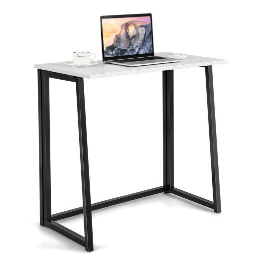 31 Inch Space-saving Folding Computer Desk for Home Office-Natural LuxuryLifeWay Online Store