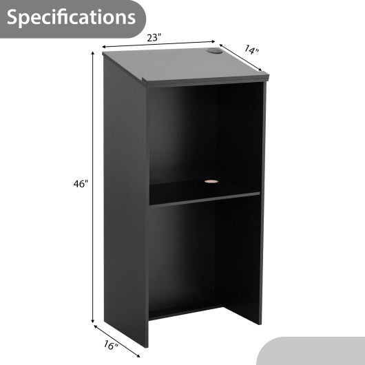 Wooden Floor Standing Podium Speaking Lectern LuxuryLifeWay Online Store