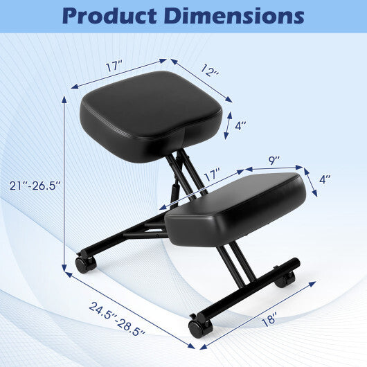 Height Adjustable Kneeling Chair Posture Correction Stool LuxuryLifeWay Online Store