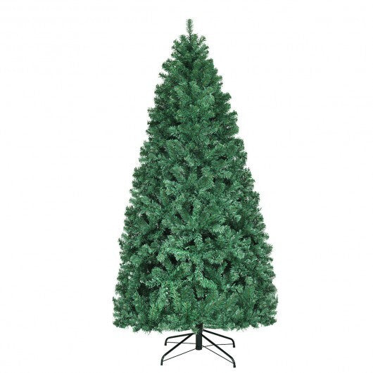 7 Feet PVC Artificial Christmas Tree with LED Lights-7 ft