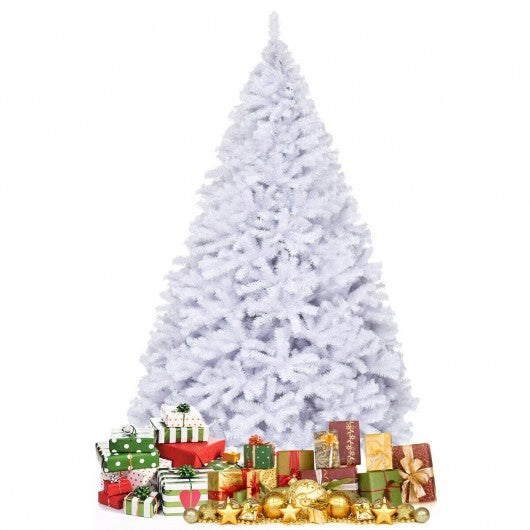 6' / 7.5' / 9' Hinged Artificial Christmas Tree with Metal Stand-9 ft - Color: White - Size: 9 ft LuxuryLifeWay Online Store