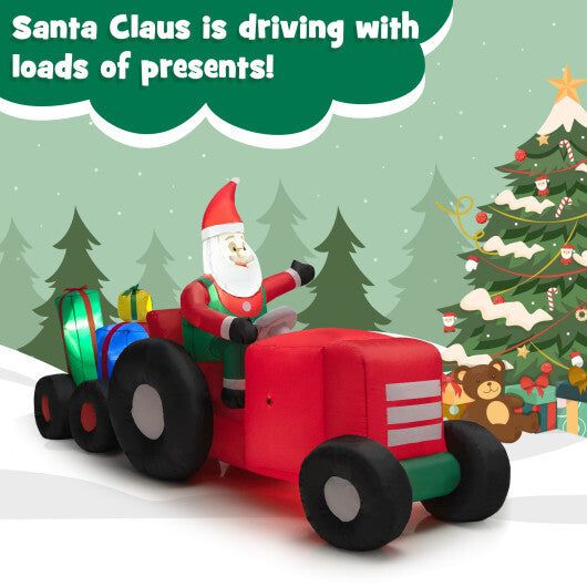 9 Feet Long Christmas Inflatables Santa Claus Decoration with Gifts LuxuryLifeWay Online Store