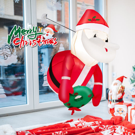 3.3 Feet Lighted Inflatable Santa Claus Broke Out from Window LuxuryLifeWay Online Store