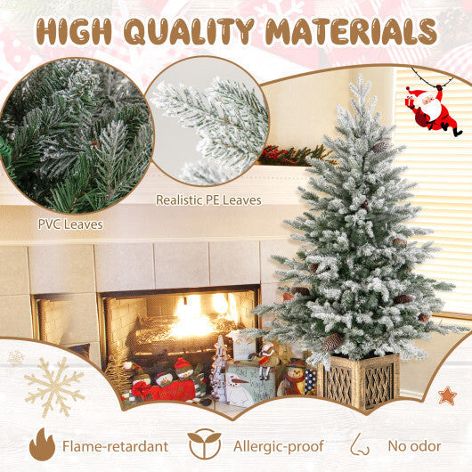 4 FT Pre-lit Artificial Entrance Christmas Tree 100 LED Lights LuxuryLifeWay Online Store