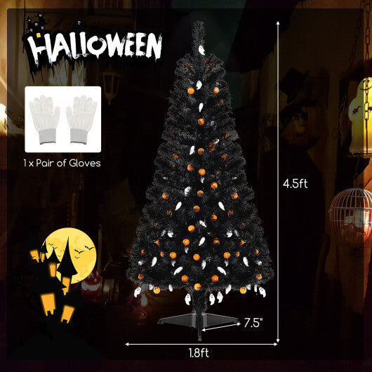 4.5 Feet Artificial Halloween Tree with 6 Lighting Modes and 5 Musics LuxuryLifeWay Online Store