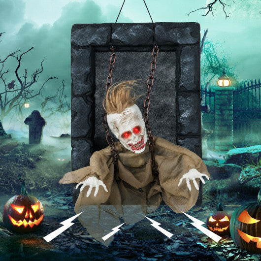 Halloween Hanging Animated Zombie Prisoner Decoration Sound-Activated LuxuryLifeWay Online Store