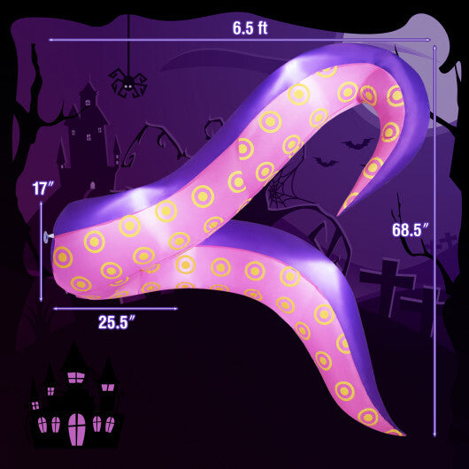 6.5 Ft Inflatable Tentacles with LED Lights and Suction Cups LuxuryLifeWay Online Store