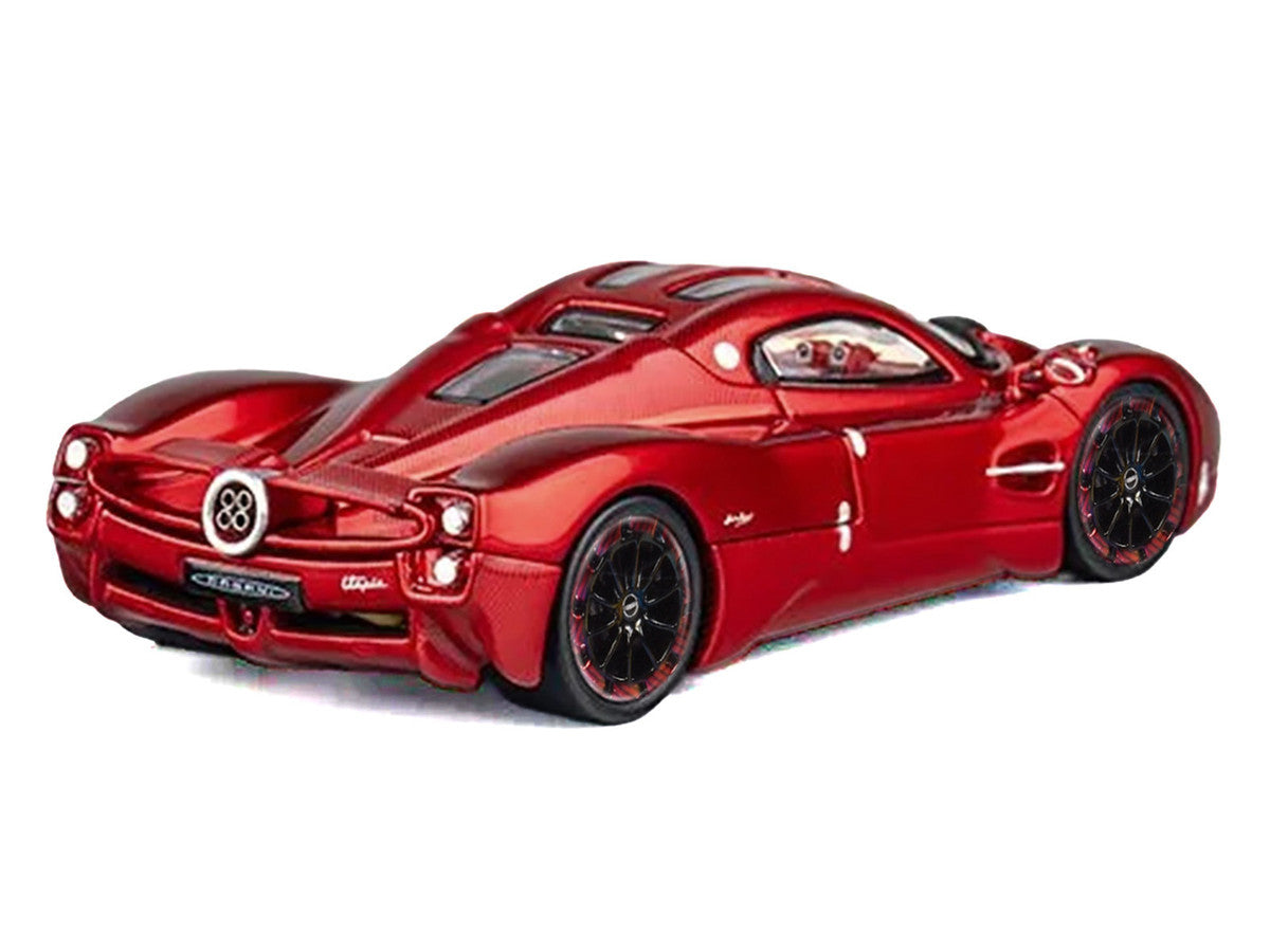 Pagani Utopia Red Metallic with Red Carbon Top 1/64 Diecast Model Car by CM Model LuxuryLifeWay Online Store