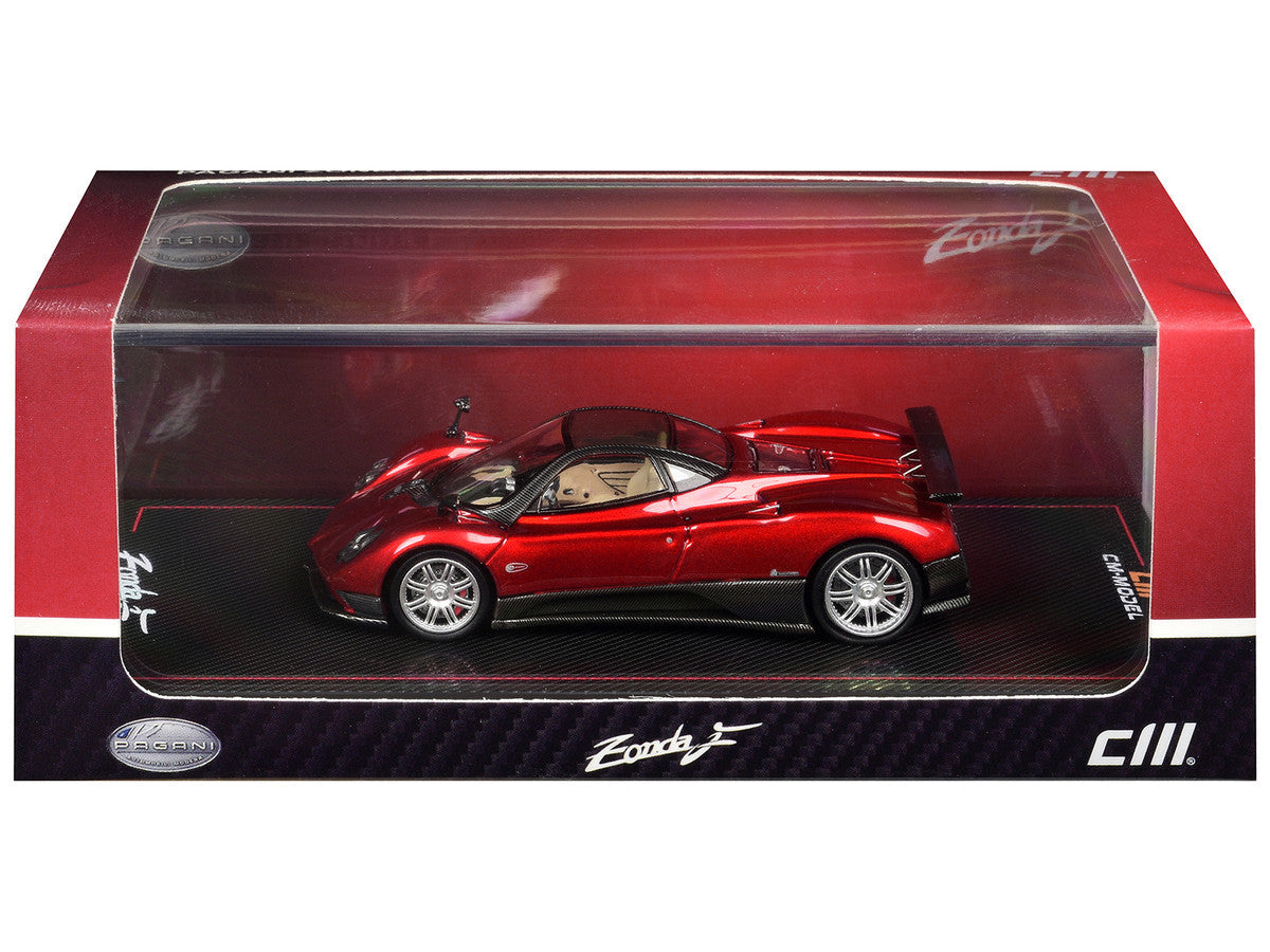 Pagani Zonda F Rosso Dubai Red Metallic with Moonroof 1/64 Diecast Model Car by CM Models LuxuryLifeWay Online Store